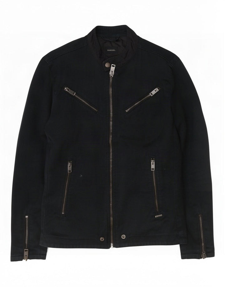 Giacca da motociclista da uomo Diesel UK 36 Small Cotone blu navy