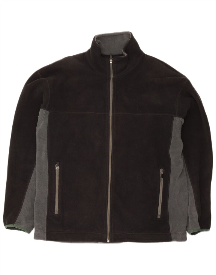 Giacca in pile Marks & Spencer da uomo blu Harbour UK 38 medio nero