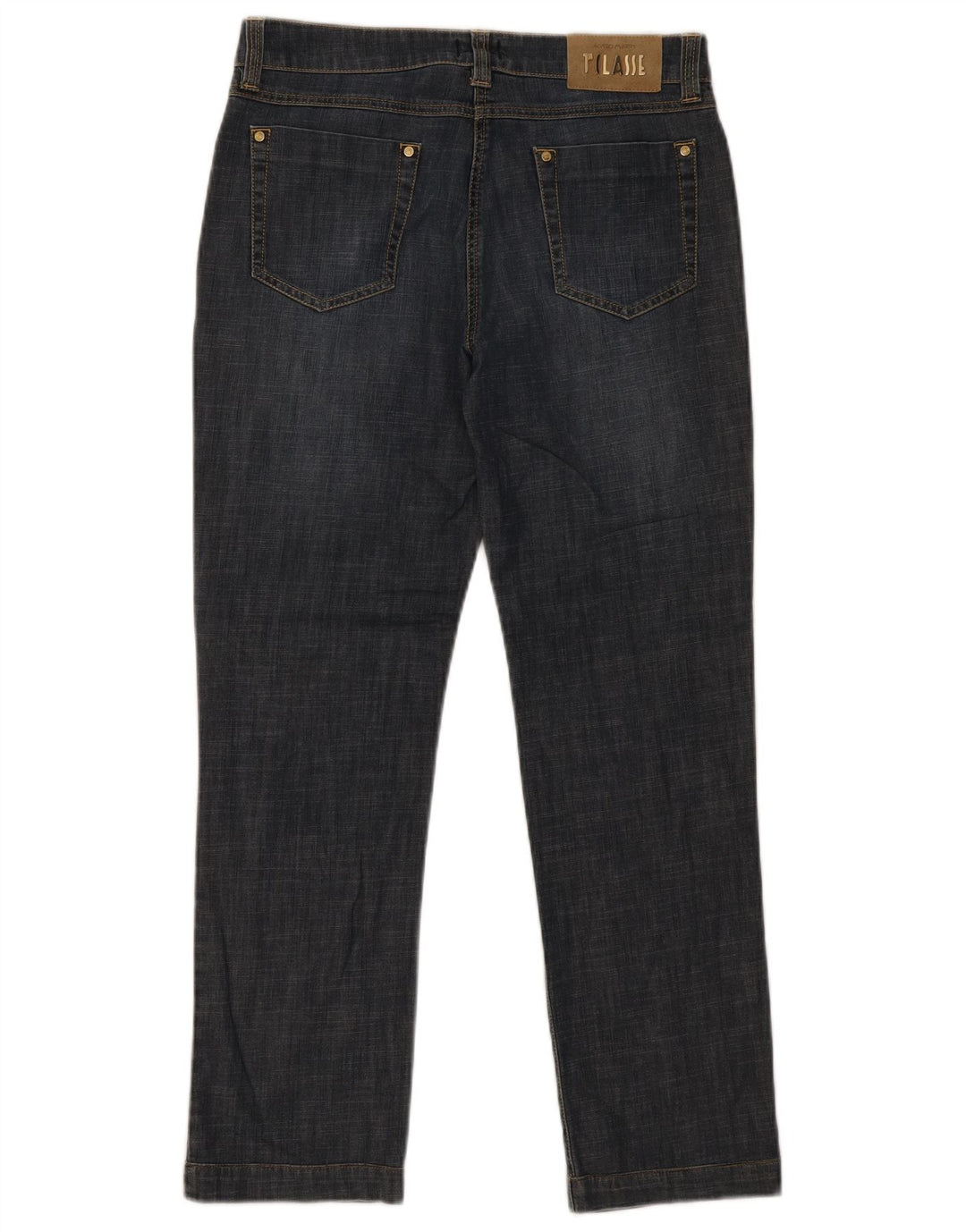 Jeans dritti da donna ALVIERO MARTINI W30 L29 cotone blu navy