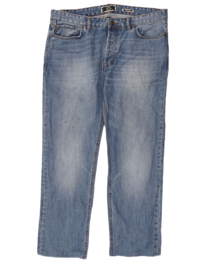 Jeans dritti da uomo Fat Face W38 L29 cotone blu