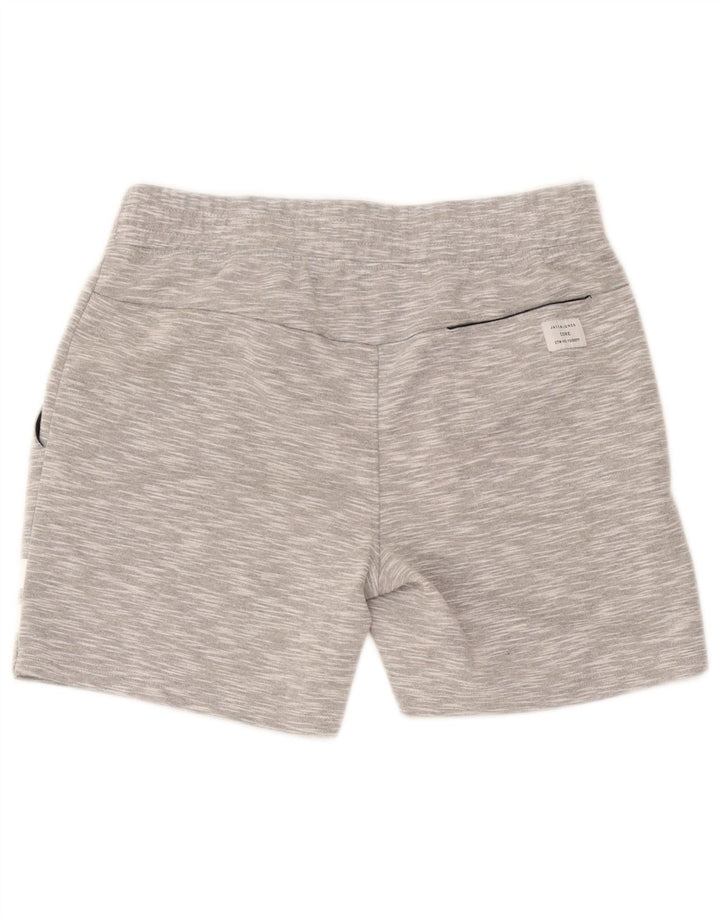 Pantaloncini sportivi da uomo Jack & Jones in cotone screziato grigio medio