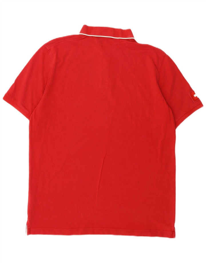 Polo da uomo Hackett XL in cotone rosso