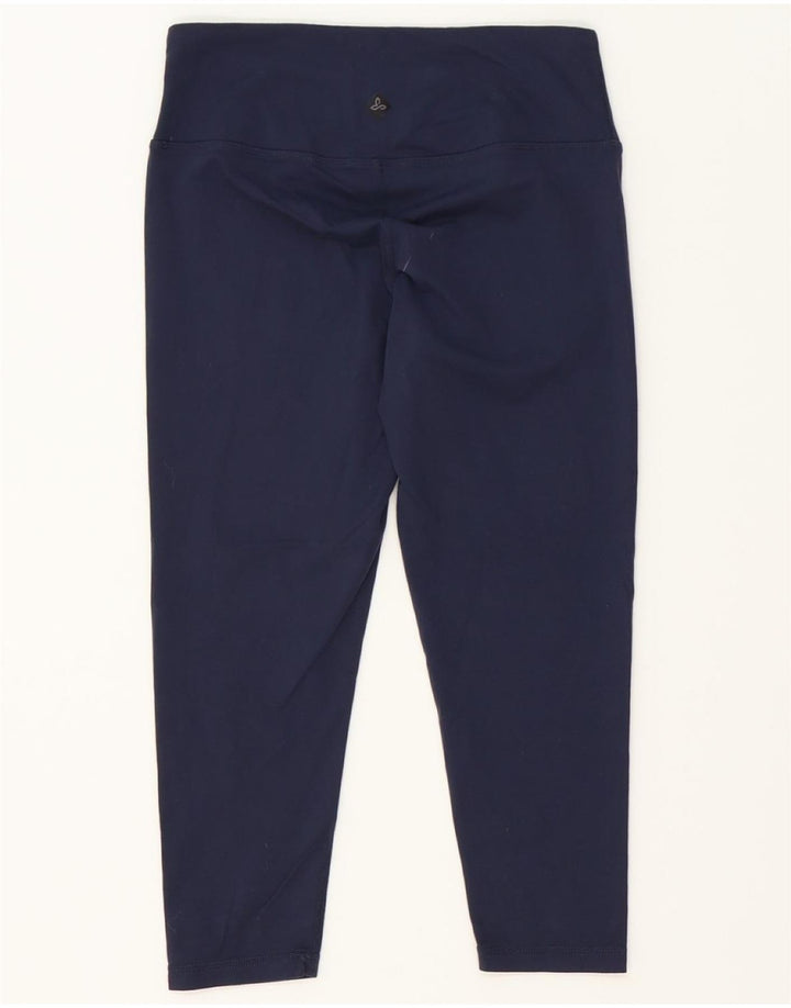 PRANA Womens Capri Leggings UK 8 Small  Navy Blue Vintage Prana and Second-Hand Prana from Messina Hembry 