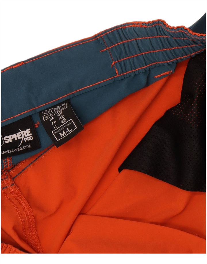 Pantaloncini cargo grafici da uomo Sphere Pro medi W34 color block arancione