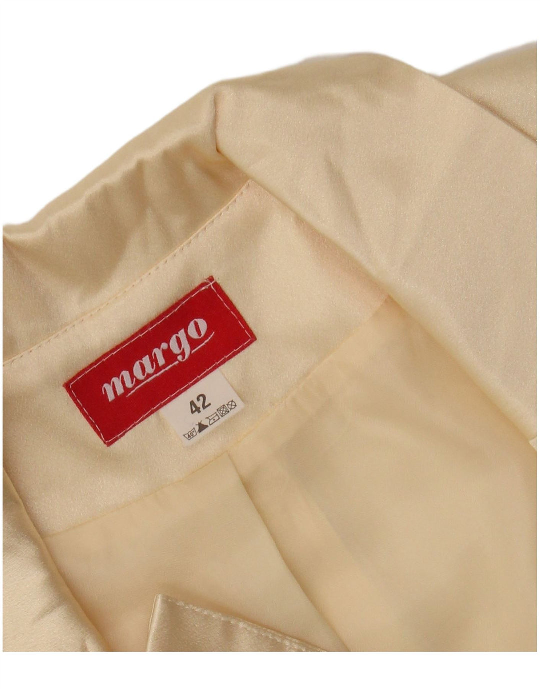 Top bolero vintage da donna a mezza manica IT 42 medio bianco sporco