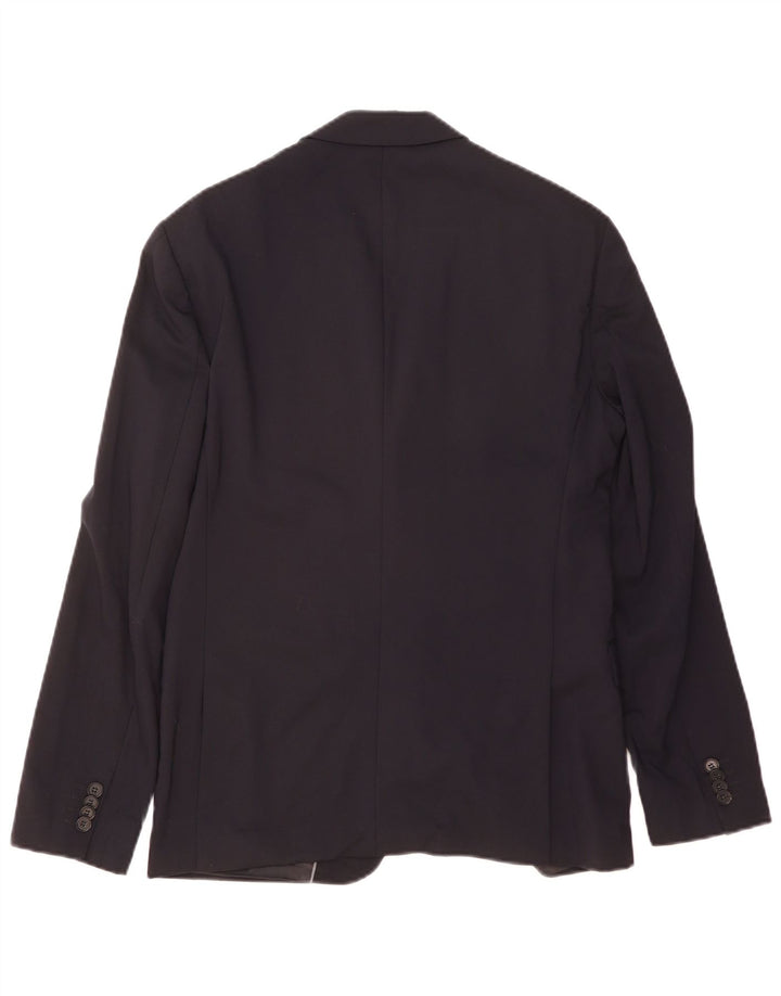Giacca blazer a 2 bottoni da uomo Calvin Klein IT 48 poliestere nero medio