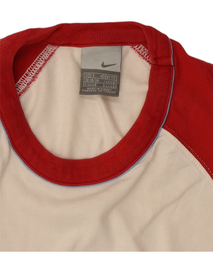 T-shirt grafica da uomo NIKE Top UK 36/38 Small White Colourblock