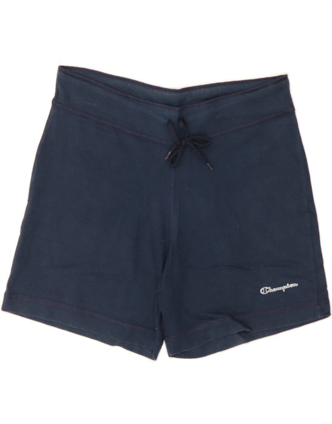 CHAMPION Womens Sport Shorts UK 12 Medium  Navy Blue Cotton Vintage Champion and Second-Hand Champion from Messina Hembry 
