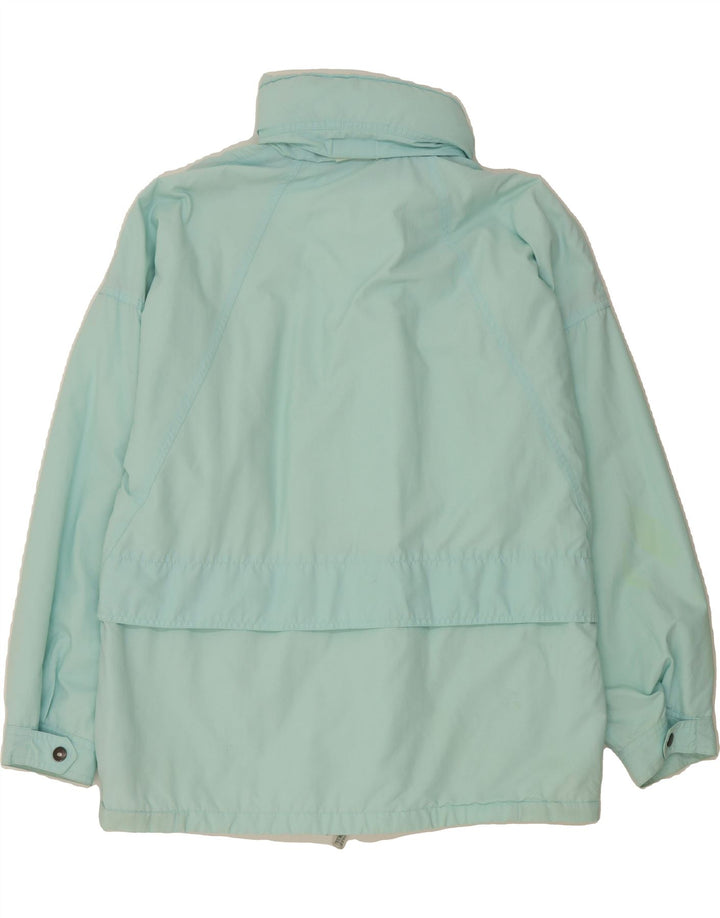 ELHO Womens Windbreaker Jacket US 14 XL Turquoise Polyamide Vintage Elho and Second-Hand Elho from Messina Hembry 