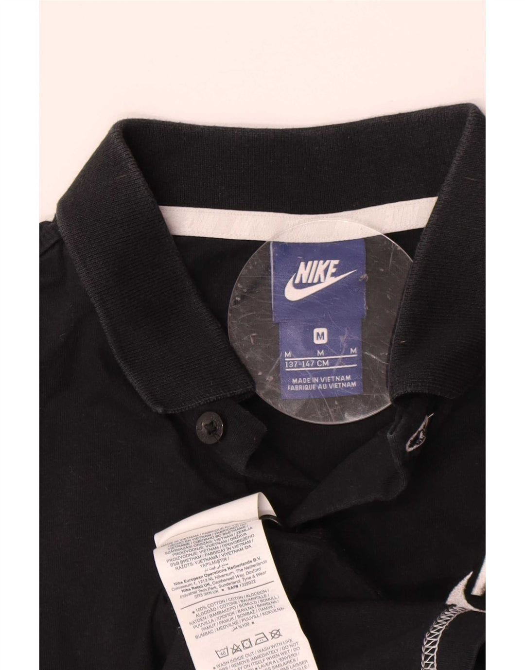 Polo Nike Ragazzo 10-11 anni Cotone Medio Nero