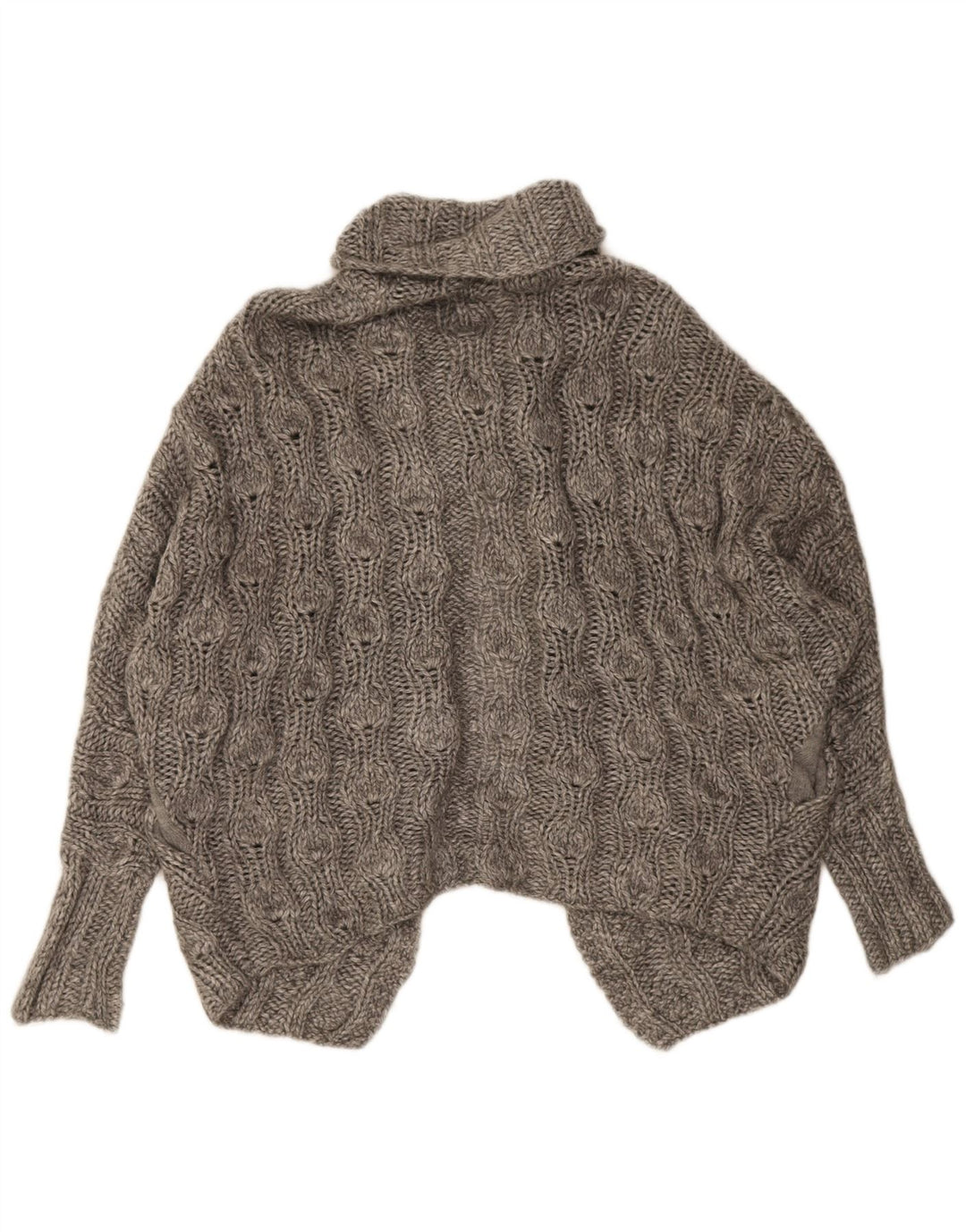 Maglione cardigan oversize da donna Ted Baker taglia 1 XS acrilico grigio