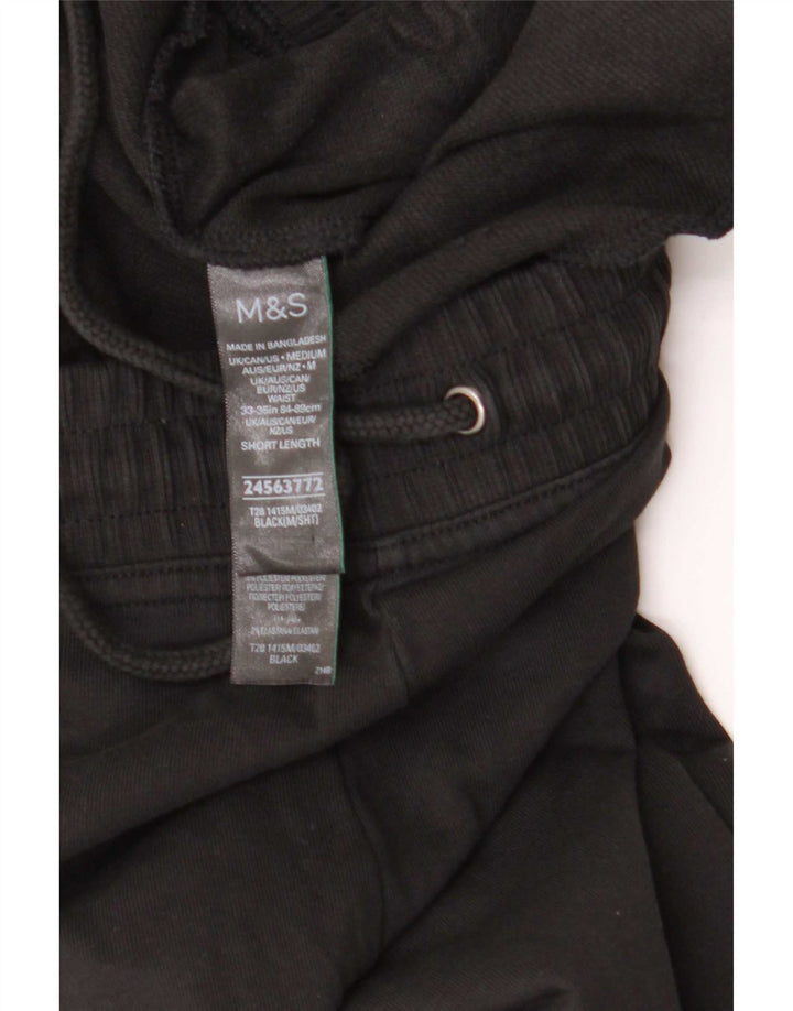 Pantaloni da tuta da uomo Marks & Spencer medio cotone nero