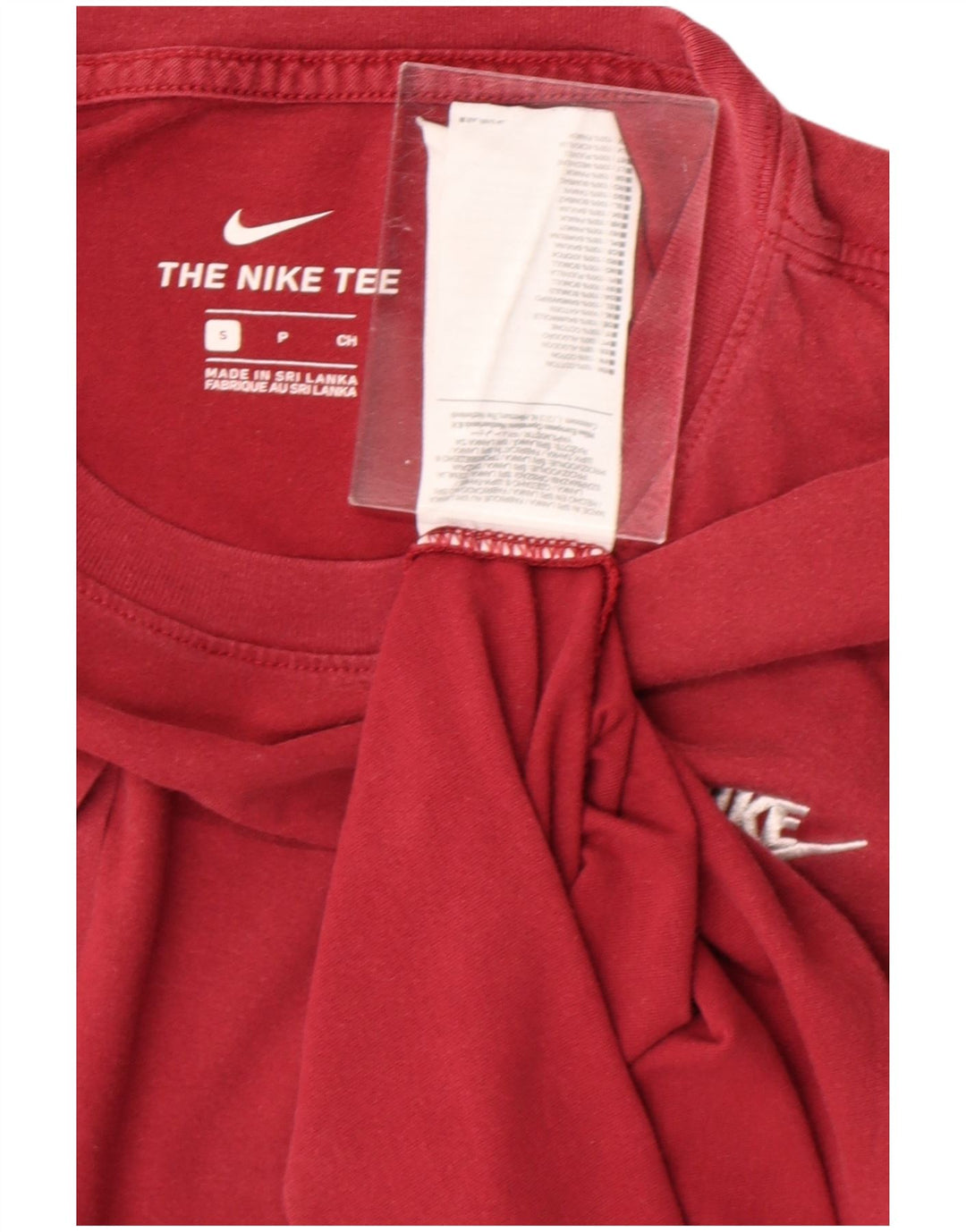T-shirt da uomo NIKE Top piccola rossa in cotone