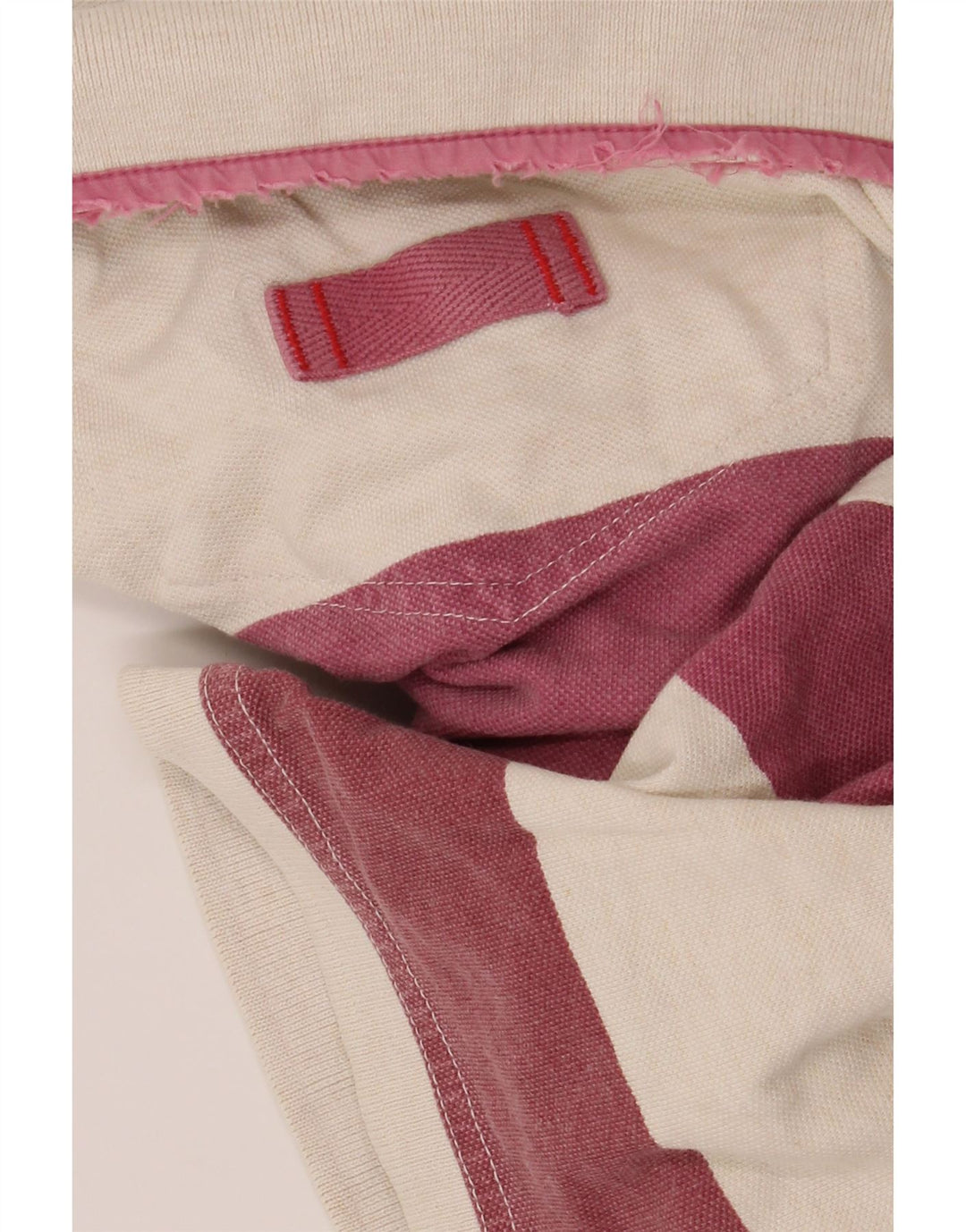 Polo da uomo Fat Face XL in cotone a righe marrone