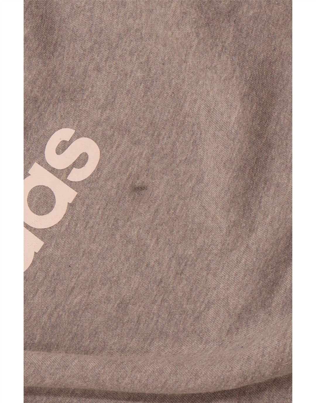 Felpa grafica da uomo ADIDAS, maglione grande, cotone grigio