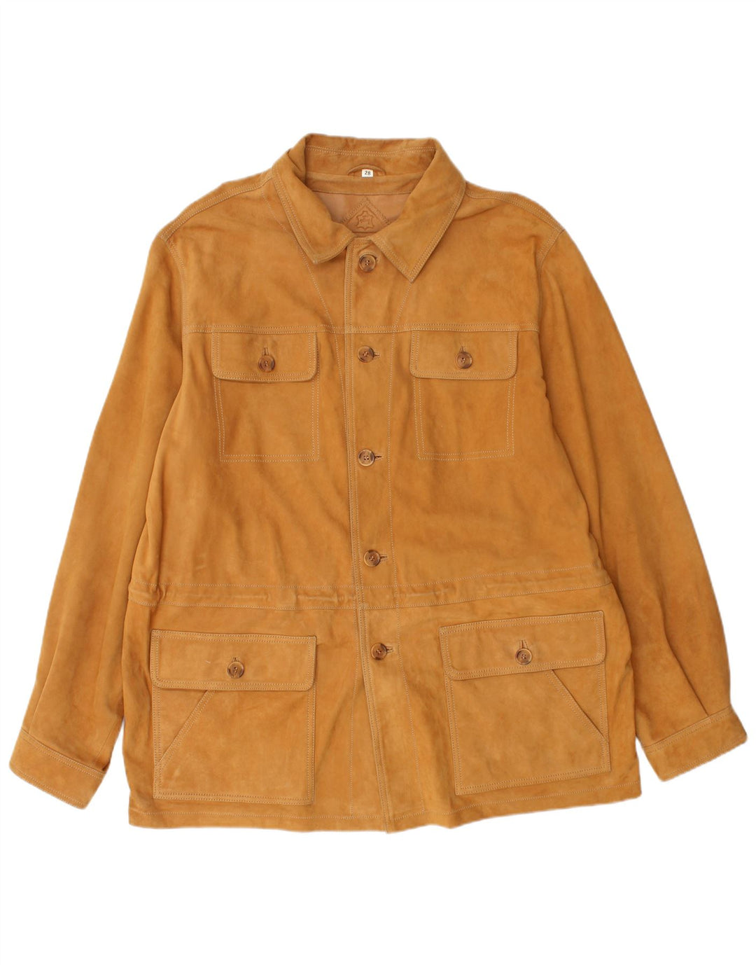 Giacca da uomo in pelle scamosciata WALBUSCH UK 42 XL in pelle marrone