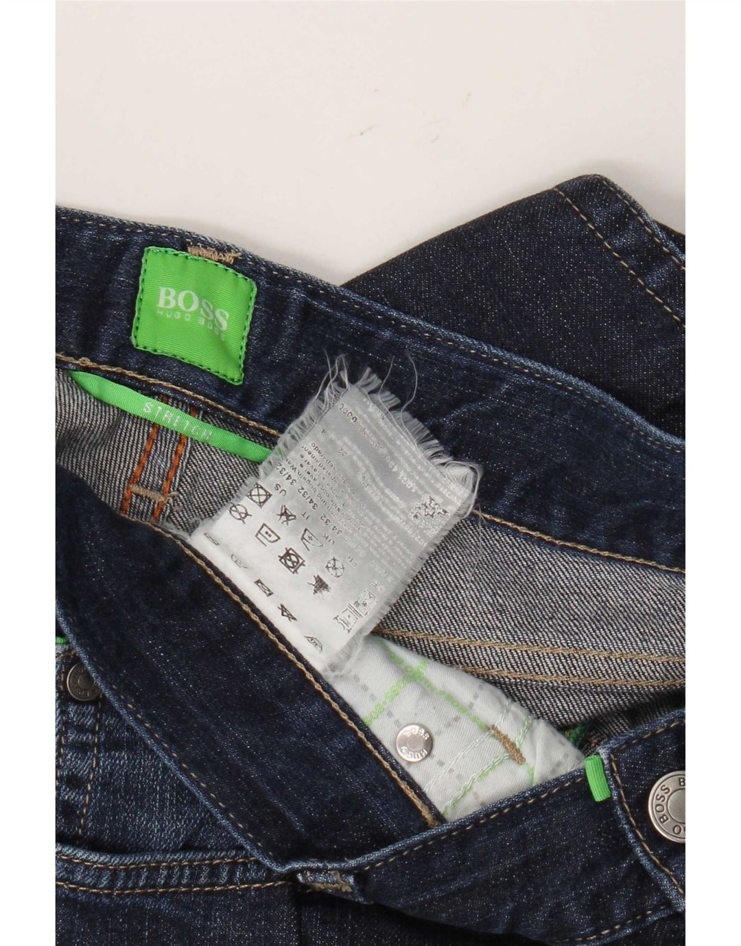 Jeans dritti da uomo Hugo Boss W34 L32 Blu Navy