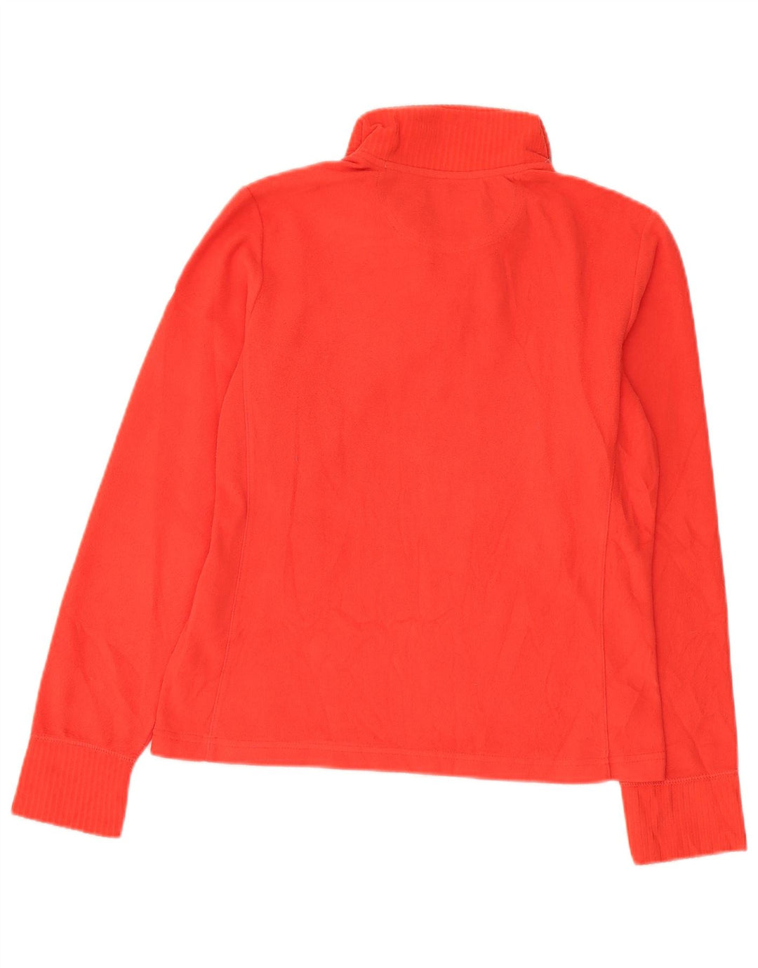 Maglione in pile Champion da donna, vestibilità facile, collo con zip, UK 14, poliestere rosso medio