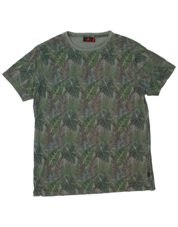 T-shirt uomo Kappa Top XL verde floreale in cotone