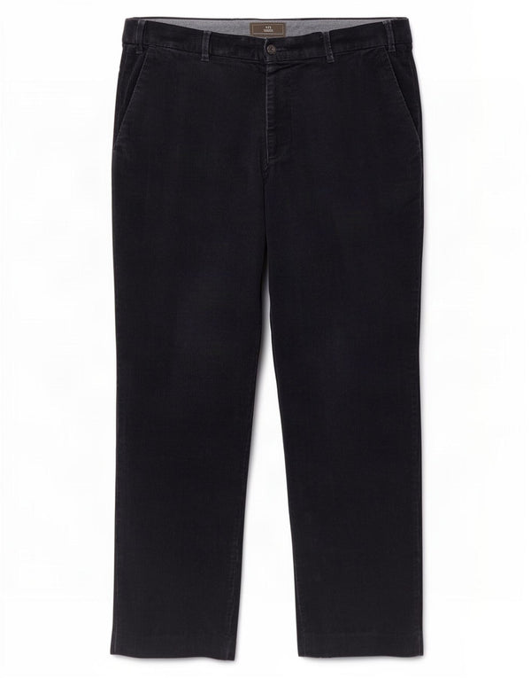 Marks & Spencer Womens Regular Fit Corduroy Trousers W38 L31 Navy Blue