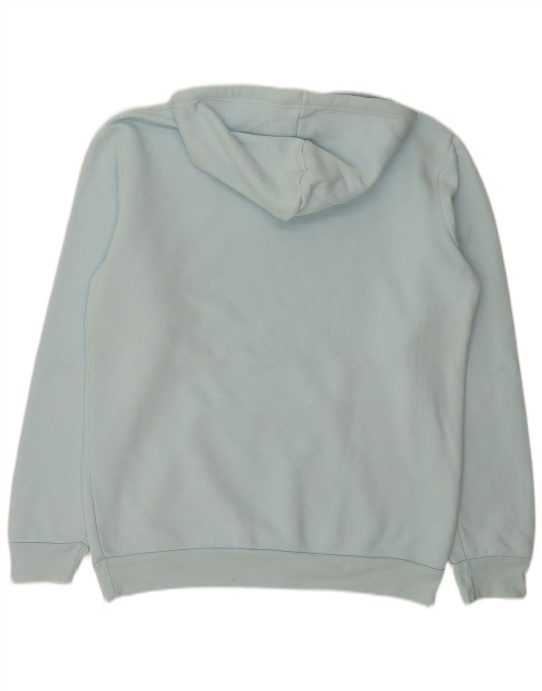 Felpa con cappuccio da uomo Adidas in cotone blu medio
