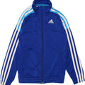 ADIDAS Boys Tracksuit Top Jacket 7-8 Years Blue Colourblock Polyester Vintage Adidas and Second-Hand Adidas from Messina Hembry 