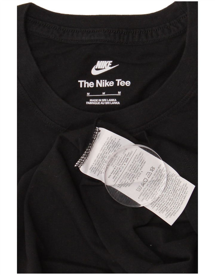 T-shirt grafica da uomo Nike Top in cotone nero medio