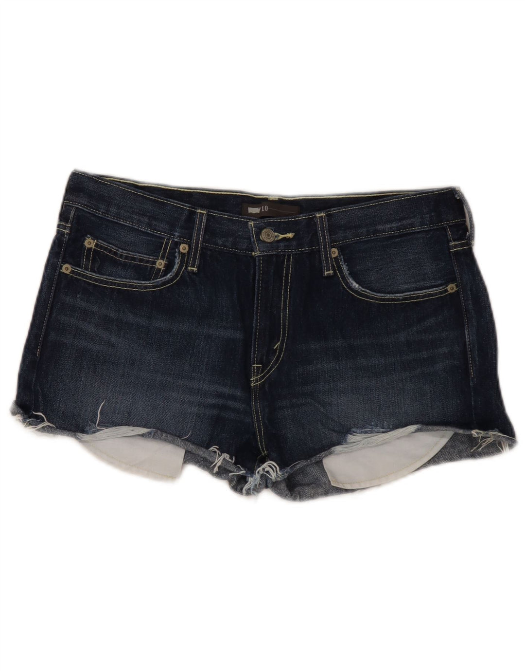 Pantaloncini di jeans da donna Levi's US 10 Large W34 cotone blu navy