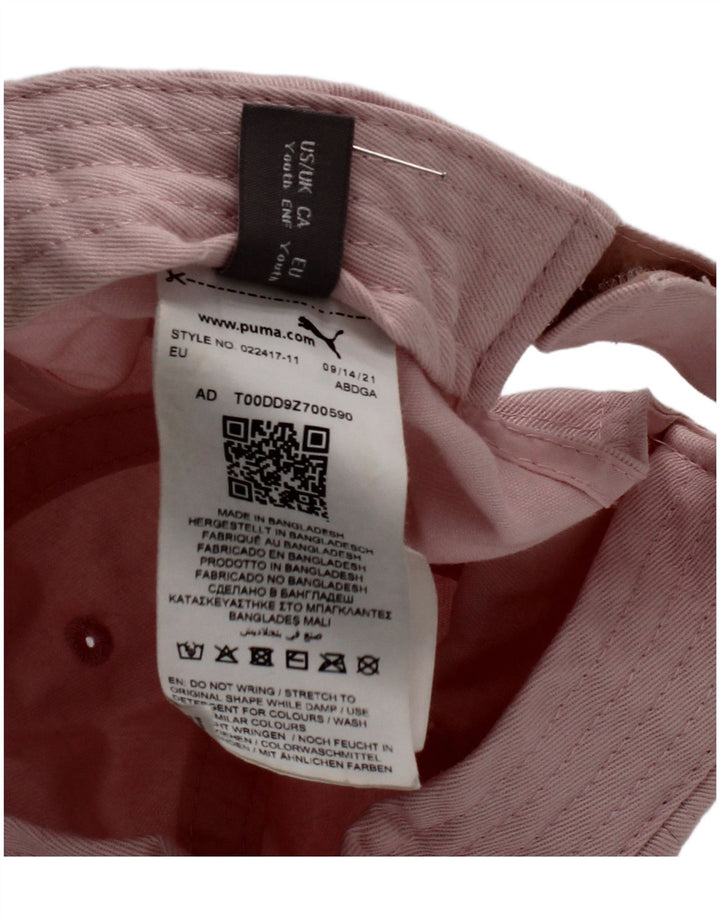Berretto da baseball grafico per ragazze Puma Taglia unica in cotone rosa