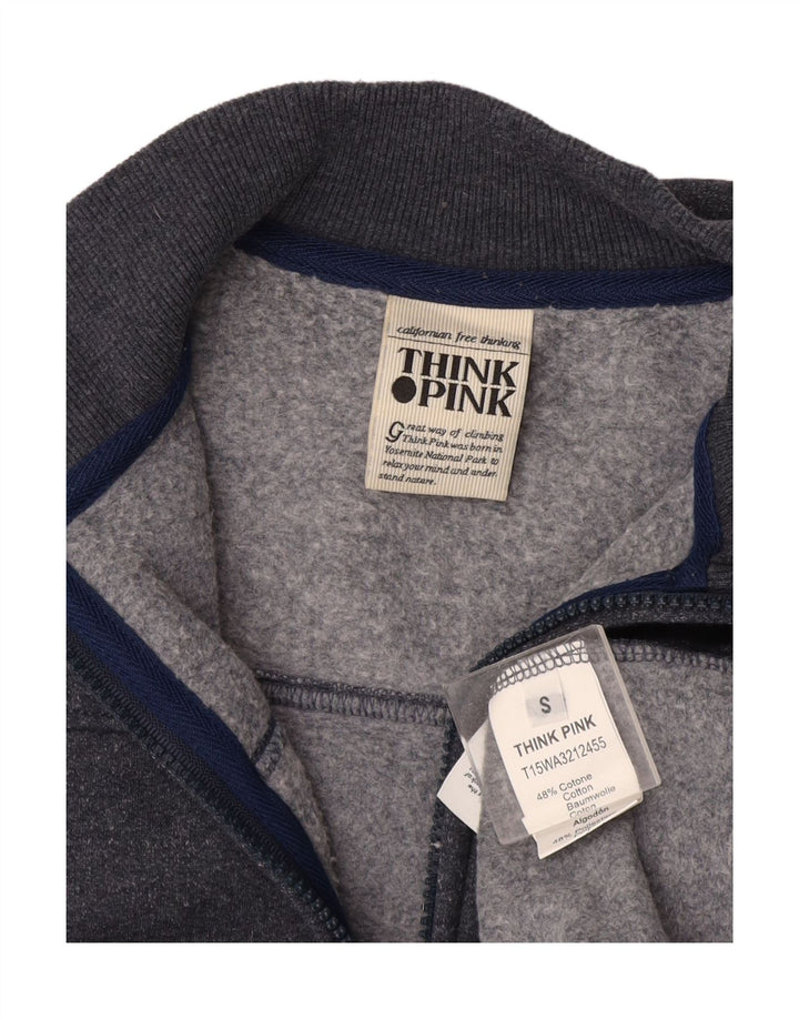 Giacca da tuta da donna Think Pink UK 10 piccola in cotone grigio