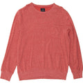 J. CREW Mens Crew Neck Jumper Sweater Large Red Flecked Cotton Vintage J. Crew and Second-Hand J. Crew from Messina Hembry 