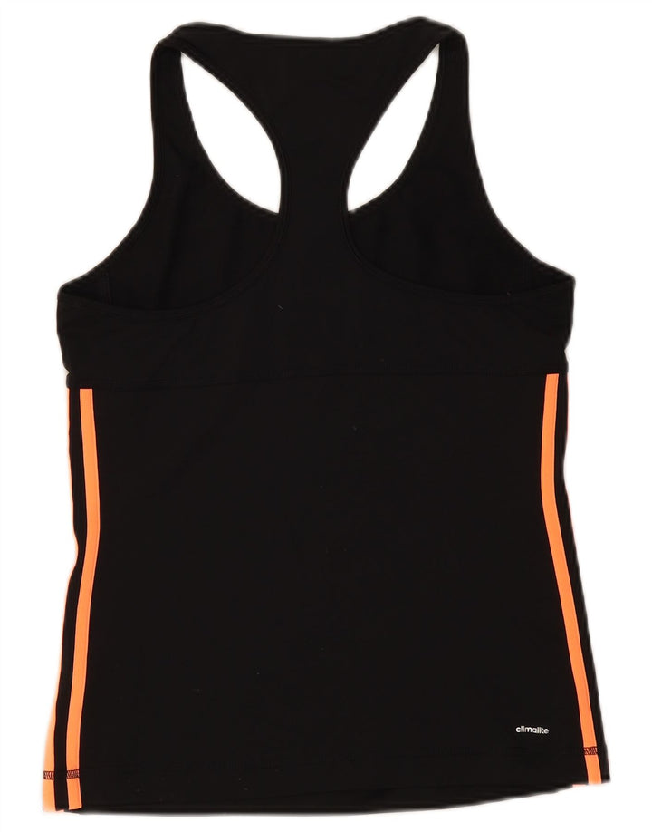 Canotta Adidas Climalite da donna UK 8/10 piccola poliestere nero