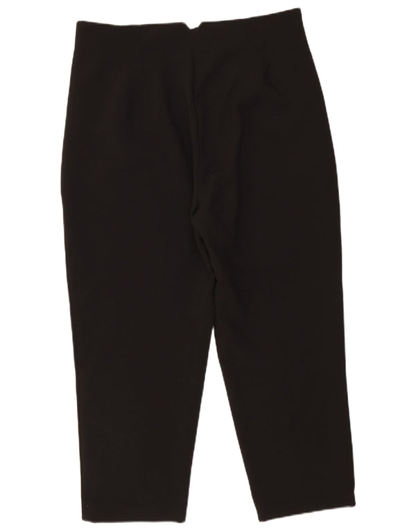 Pantaloni casual affusolati a vita alta da donna Zara 2XL W34 L26 poliestere nero