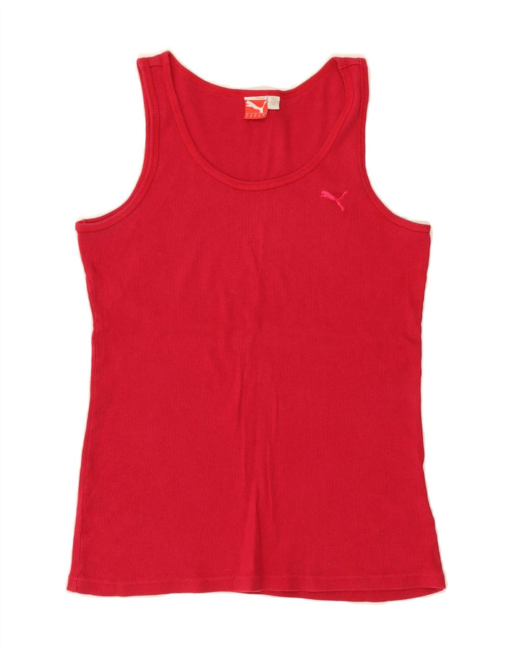 PUMA Womens Vest Top UK 12 Medium Pink Vintage Puma and Second-Hand Puma from Messina Hembry 