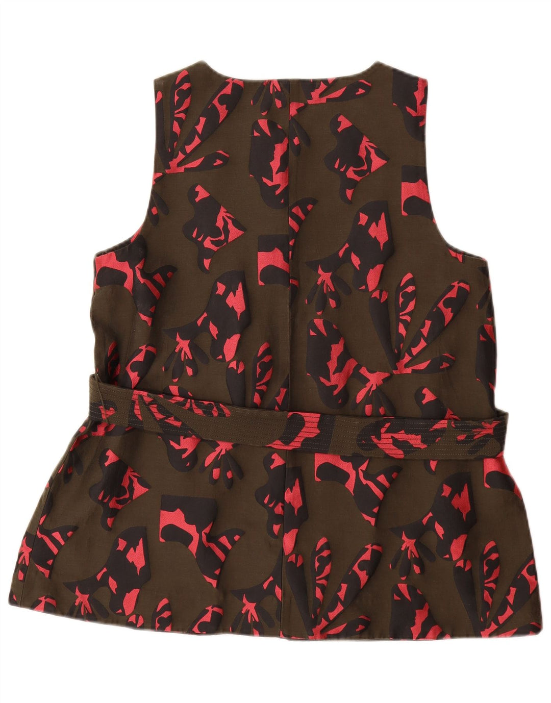 BANANA REPUBLIC Camicetta da donna con motivo astratto Top UK 14 Medio Cachi