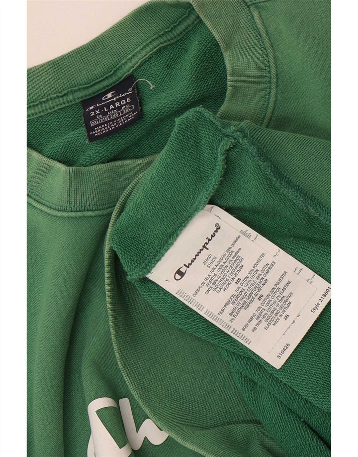 Felpa grafica da uomo Champion Felpa 2XL Cotone verde