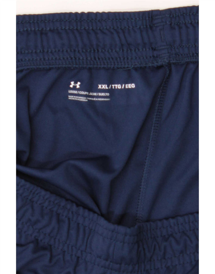 Pantaloncini sportivi Under Armour da uomo vestibilità ampia 2XL poliestere blu navy
