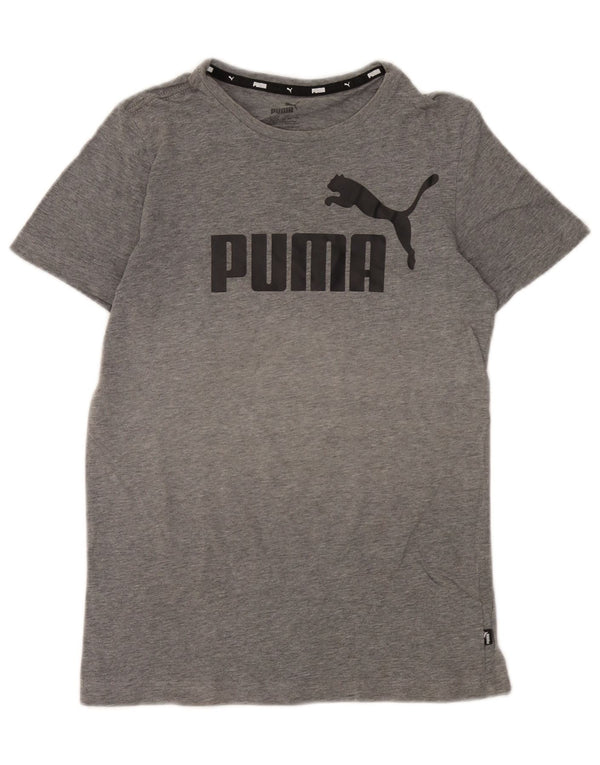 Maglietta grafica Puma da bambino 13-14 anni Grigia