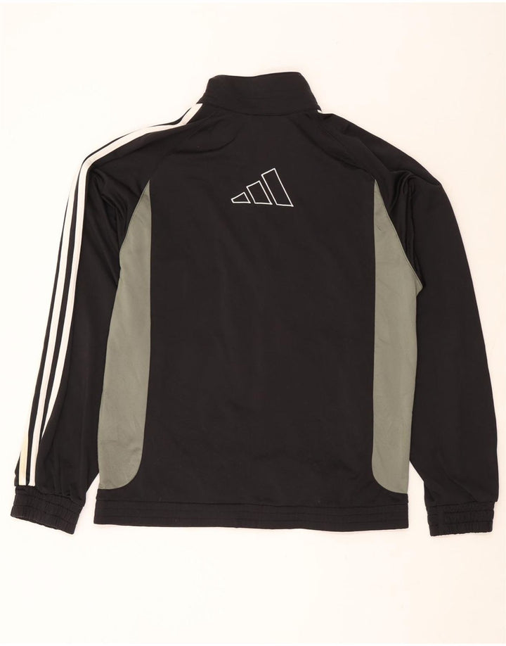 ADIDAS Giacca da tuta grafica da uomo UK 40/42 Medium Black Colourblock