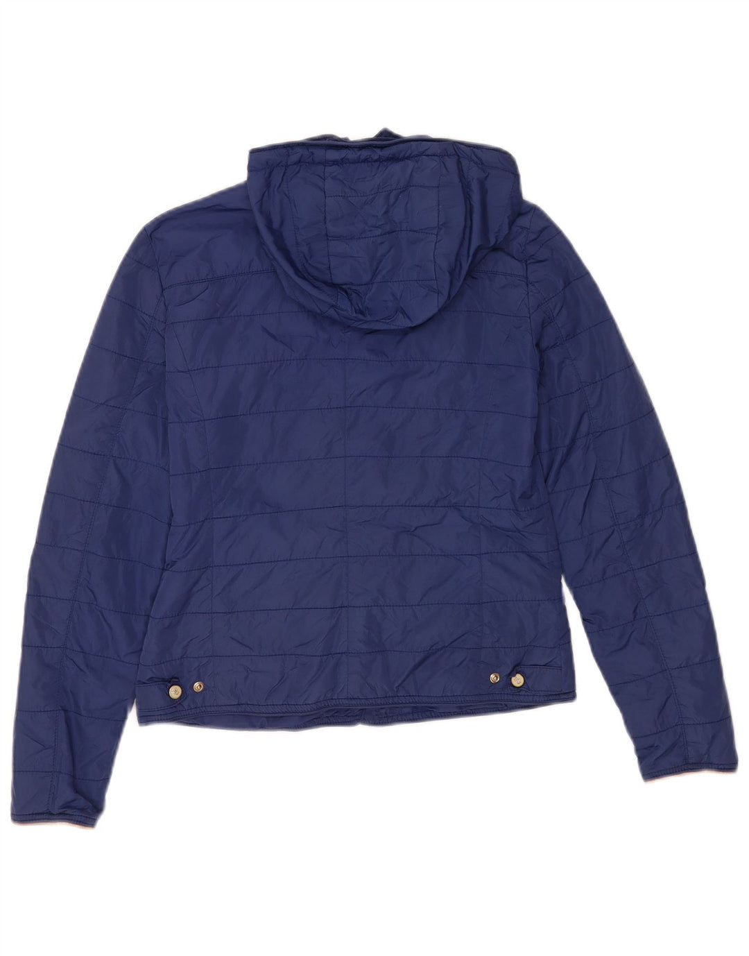 Giacca trapuntata con cappuccio da donna Massimo Dutti EU 36 piccola in nylon blu