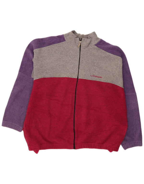 Giacca in pile da uomo Loose Fit Campagnolo UK 44 2XL Colourblock multicolore