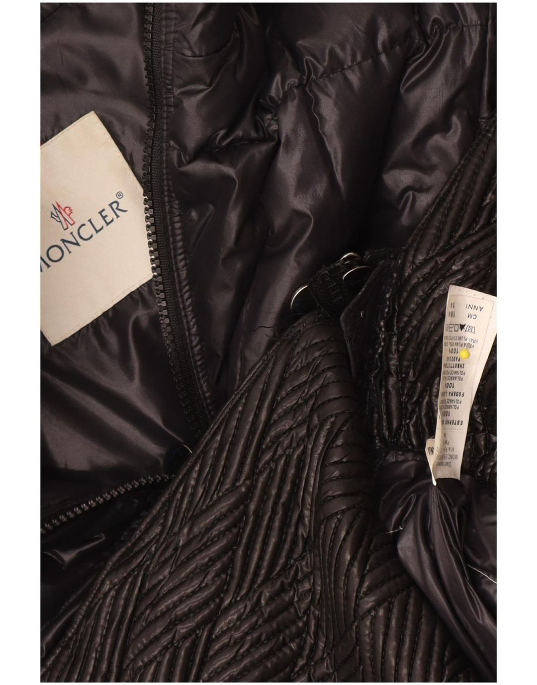 Piumino Moncler Bambina 13-14 Anni Nero In Poliammide