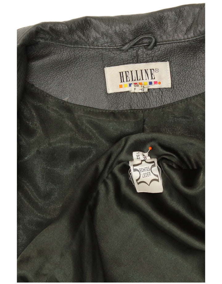 Giacca in pelle da donna HELLINE UK 14 Pelle verde medio