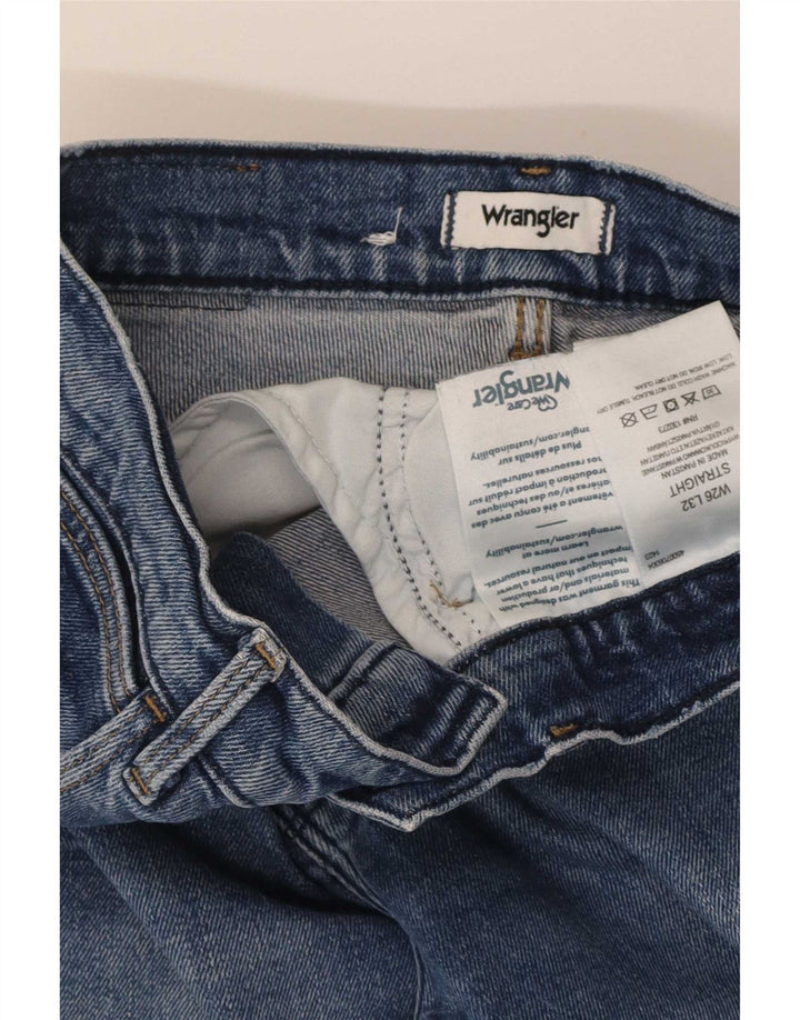 Jeans dritti da donna Wrangler W26 L28 cotone blu
