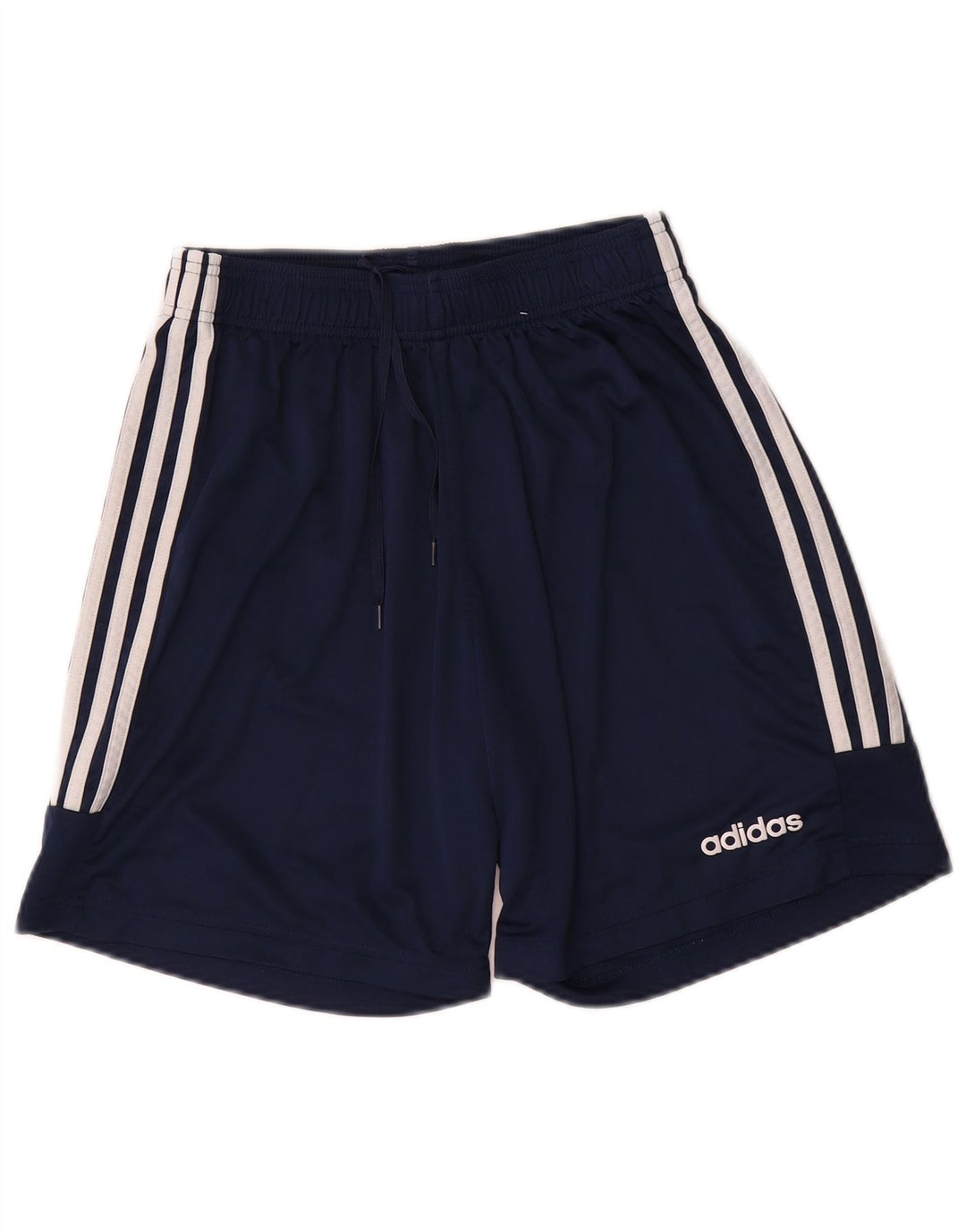 Pantaloncini sportivi Adidas Climalite da uomo medi in poliestere blu navy