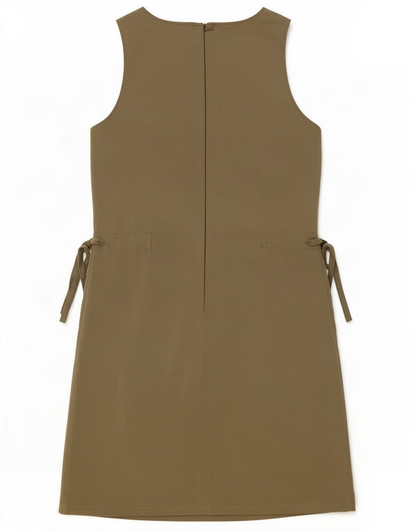 Abito Tubino Smanicato Donna Trussardi IT 42 Medio Poliestere Kaki