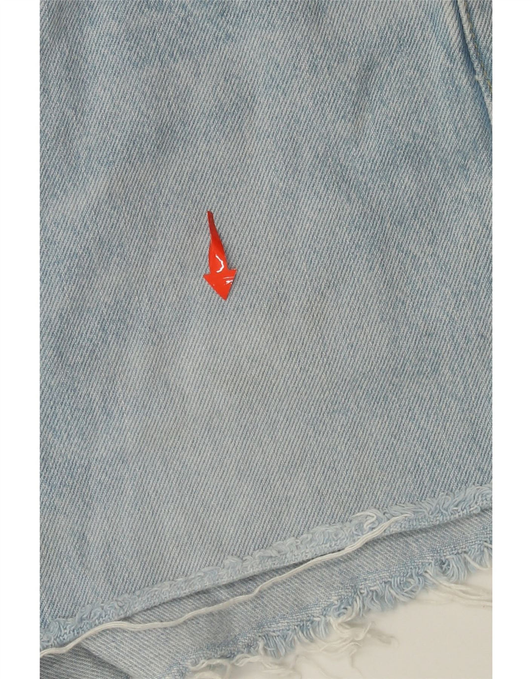 LEVI'S Pantaloncini di jeans a vita alta 501 da donna W26 piccoli in cotone blu