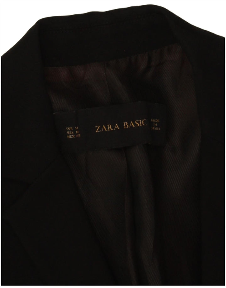 Giacca blazer a 1 bottone da donna Zara UK 12 media nera