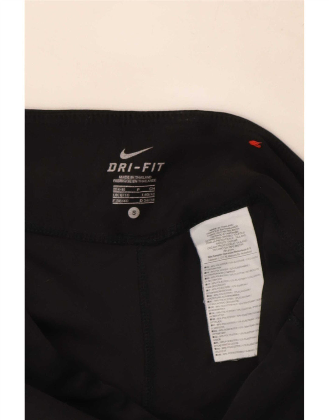 Leggings Nike Dri Fit Capri da donna UK 8/10 piccolo poliestere nero