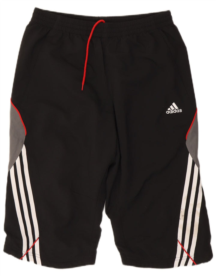 Pantaloncini sportivi ADIDAS Climalite Bermuda da uomo color block medio nero